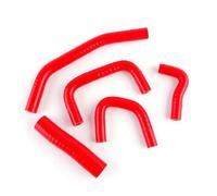 Radiator Coolant Hose Compatible with Civic for Type-R EP3 K20A 2002 2003 2004 2005 Silicone Radiator Hose Kit Car Engine Radiator Hoses(Red)