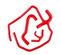 Radiator Coolant Hose Compatible With Fiat For Cinquecento 500 For Sporting 1.1L 1995 1996 1997 1998 Silicone Radiator Hose Water Sleeves(Red)