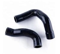 Radiator Coolant Hose Compatible with for Galaxie 500 500XL 1964 2PCS Silicone Radiator Coolant Intercooler Hose Pipe Kit(Black)