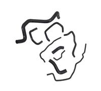 Radiator Coolant Hose Compatible with Seat for Leon for Cupra R BAM AMK 1.8T Silicone Engine Intercooler Radiator Water Pipe Coolant Hose Parts Kit 9PCS(Black)