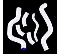 Radiator Coolant Hose Compatible with Suzuki for SV650 for K3 2003 2004 2005 2006 2007 2008 2009-2023 6PCS Silicone Radiator Hose Pipe Kit Car Engine Radiator Hoses(White)
