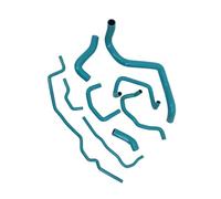 Radiator Coolant Hose Compatible with TT S3 BAM AMK 1.8T Silicone Engine Intercooler Radiator Water Tank Pipe Coolant Hose Accessories Kit 9PCS(Green)