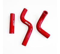 Radiator Coolant Silicone Hose Kits Compatible with Kawasaki KX80 1998-2000 / KX85 2001-2013 / KX100 1998-2013 (Red)