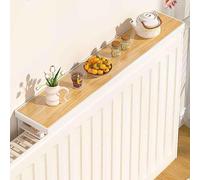 Radiator Cover 40cm White Aluminum No Drill Installation Modern Design 6cm Support Dust & Smoke Resistant Perfect for Home & Office Décor