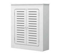 Radiator Cover Cabinet with Storage Shelf and Double Doors, Modern Heater Cover Organizer, Heating Cabinet for Living Room Bedroom Bathroom(25.9x7x28.3in/66x18x72cm)