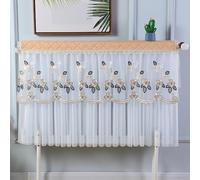 Radiator Cover, Cotton and Gauze Fabric, Machine Washable Dust Cover for Home Decoration, Small Size with Lace Ties, Ideal for Keeping Dust Away