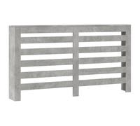 Radiator Cover Heater Slat Cabinet Concrete Grey Engineered Wood vidaXL