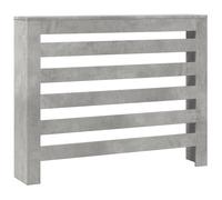 Radiator Cover Heater Slat Cabinet Concrete Grey Engineered Wood vidaXL