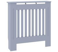 vidaXL Radiator Cover Black MDF Wood Grill Cabinet Heater Shelf Heating Unit