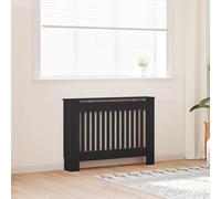 Vidaxl Radiator Cover Black 112X19X81.5 Cm Mdf Radiator Covers