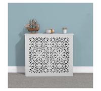 Radiator Cover Modern White Painted MDF Cabinet Radiator Heating Cover Cabinet Grill Suitable for Corridors Entrances Clean Rooms Waterproof White