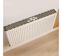 Radiator Cover with Built-in Magnets| Breathable Cotton Linen Dust Protector for Heating Devices| Decorative Fixed Pad to Block Debris| For Easy Install HOMEs(140CM)