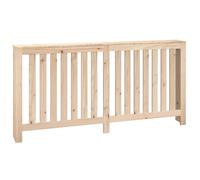 vidaXL Solid Pine Wood Radiator Cover - Rustic Brown Wooden Cabinet with Shelf - Modern Design Radiator Enclosure - Size: 169x19x84 cm