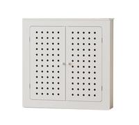 Radiator Covers for Home, Heater Covers for Radiators with Storage Pegboard, PVC Decorative Cabinet with 2 Doors and Handle(100x70x20cm/39x28x8in)