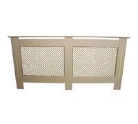 Radiator Cover Natural Unfinished MDF Trellised Grill Modern