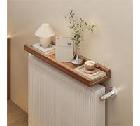 Radiator Decoration Shelf, Wooden Top Cover with Dust-Proof Design, Raised Sides for Storage, Load Bearing 50Ib, Protects Wall and Easy to Install for Home Decor
