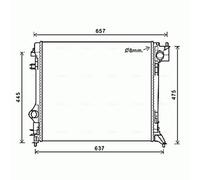 Radiator DNA2421 AVA 2140000Q3L 214104EA0A 214104EA1A 214107399R
