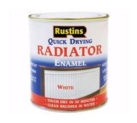 RUSTINS Quick Drying Radiator Enamel Satin 1L -- Durable, Long-Lasting Finish for Radiators That Stands the Test of Time