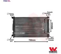 VAN WEZEL ENGINE COOLING RADIATOR 03002122 FOR AUDI VW