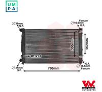VAN WEZEL 03002122 Engine radiator