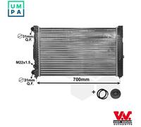 VAN WEZEL 03002123 Engine radiator