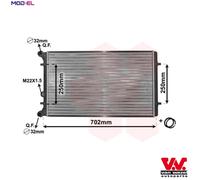 VAN WEZEL 03002155 Engine radiator
