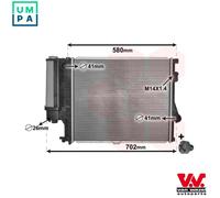 RADIATOR ENGINE COOLING 06002186 FOR BMW M52B20 2.0L M52B28 2.8L M52B25 2.5L