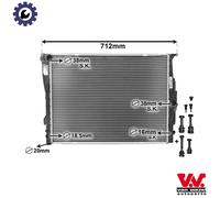VAN WEZEL 06002303 Engine radiator
