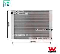 VAN WEZEL 06002338 Engine radiator