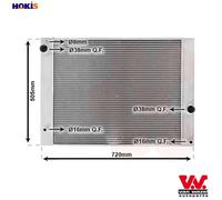 VAN WEZEL 06002338 Engine radiator