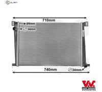 VAN WEZEL 06002356 Engine radiator