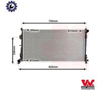 VAN WEZEL 07002092 Engine radiator