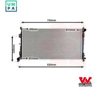 VAN WEZEL 07002092 Engine radiator