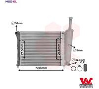 VAN WEZEL 17002345 Engine radiator