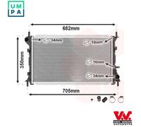 VAN WEZEL 18002265 Engine radiator