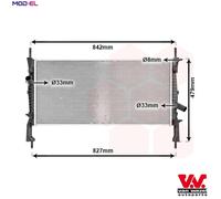 VAN WEZEL 18002405 Engine radiator