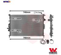 VAN WEZEL 18002425 Engine radiator
