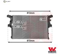 VAN WEZEL 28002126 Engine radiator