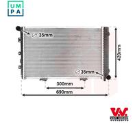VAN WEZEL 30002211 Engine radiator