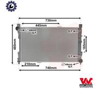 VAN WEZEL 30002286 Engine radiator