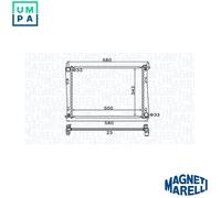 MAGNETI MARELLI 350213152600 Engine radiator