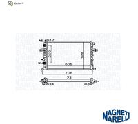 MAGNETI MARELLI 350213158200 Engine radiator