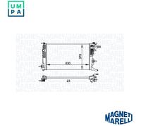 RADIATOR ENGINE COOLING 350213158300 FOR RENAULT MEGANE/III/Hatchback 1.2L 4cyl
