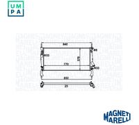 RADIATOR ENGINE COOLING 350213158900 FOR FORD TRANSIT/TOURNEO/Bus/Van 2.4L 4cyl