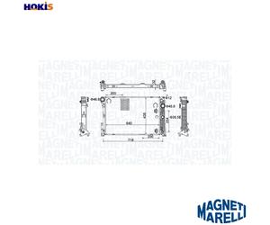 RADIATOR ENGINE COOLING 350213159800 FOR MERCEDES-BENZ C-CLASS/T-Model CLS 2.1L