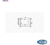 MAGNETI MARELLI 350213159900 Engine radiator