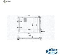 RADIATOR ENGINE COOLING 350213162600 FOR NISSAN DUALIS QASHQAI/+2 1.5L 4cyl