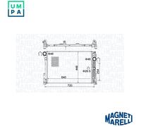 RADIATOR ENGINE COOLING 350213163300 FOR MERCEDES-BENZ M272.982/983 3.5L 6cyl