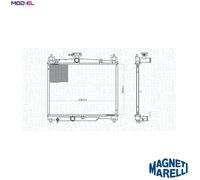 MAGNETI MARELLI 350213164800 Engine radiator
