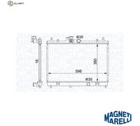 MAGNETI MARELLI 350213168300 Engine radiator